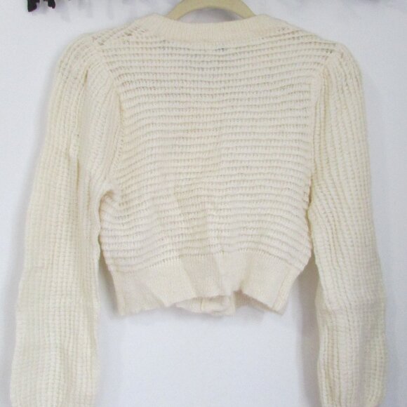 Wilfred ALESSIA cardigan || Puff-Sleeve Alpaca cardigan - Picture 2 of 3